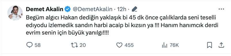 demet akalin dan begum yucetan a hakan hatipoglu tepkisi